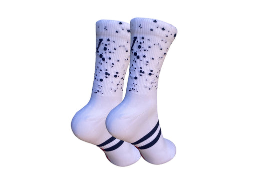 Speckle White/Black ONE sock NEW!!