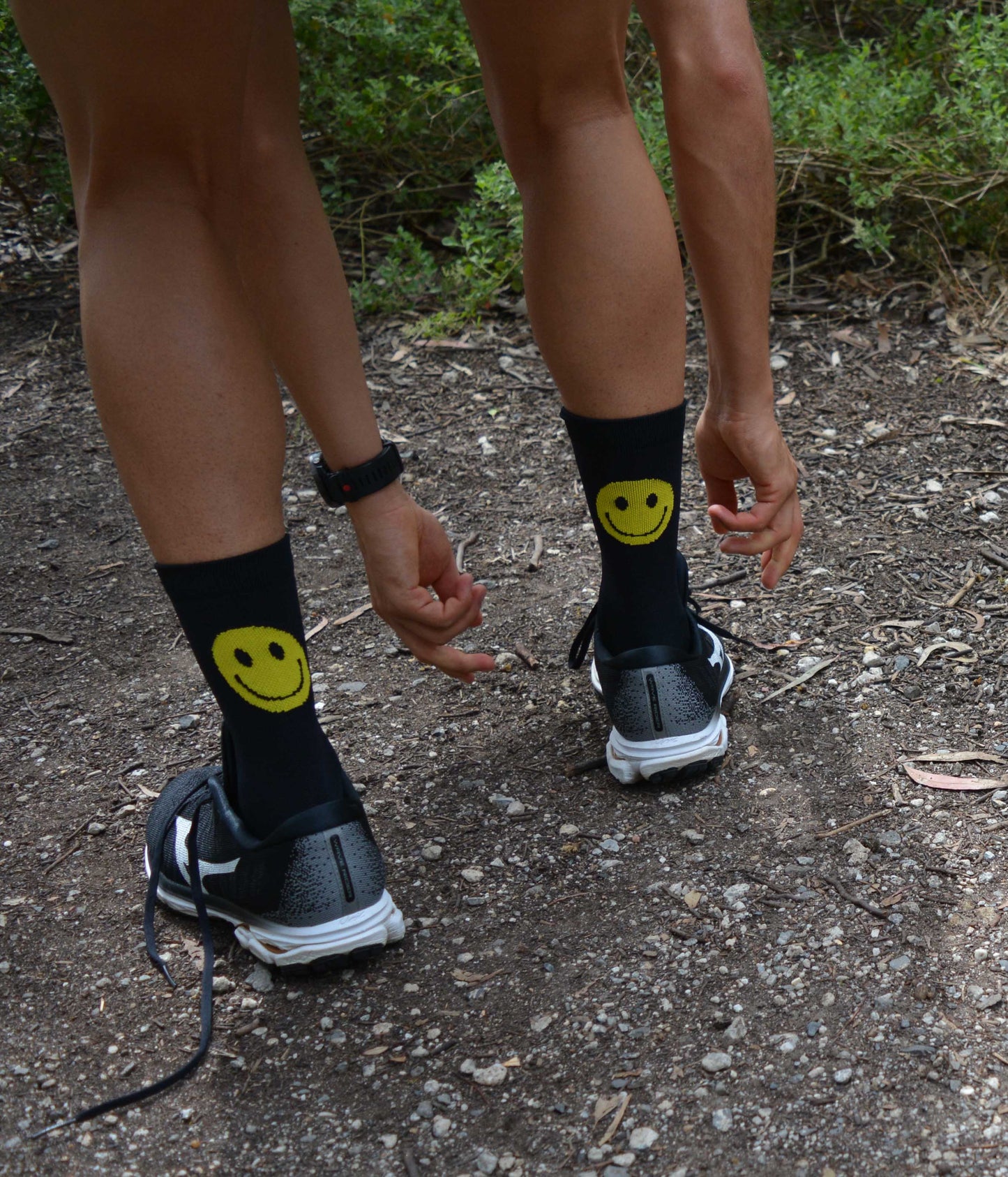 Just Smile Black ONE sock NEW!!