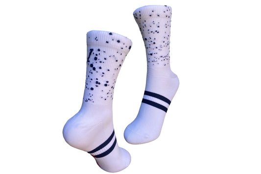 Speckle White/Black ONE sock NEW!!