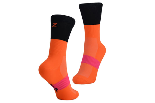 NOB Sock Orange/Black